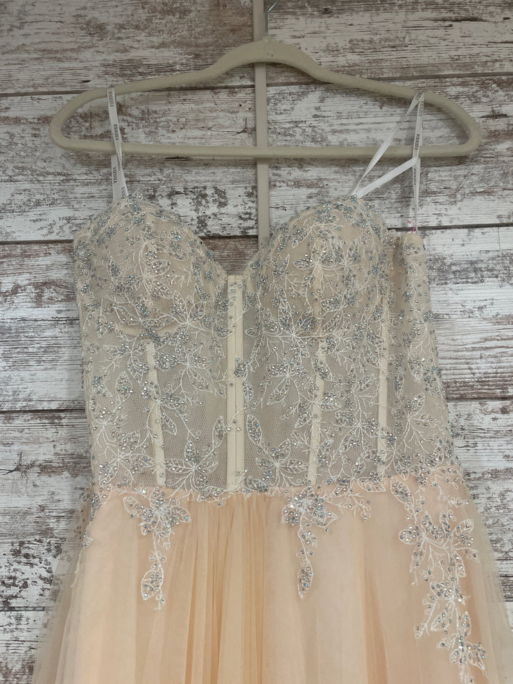 PEACH A LINE GOWN (NEW)
