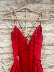 RED A LINE GOWN