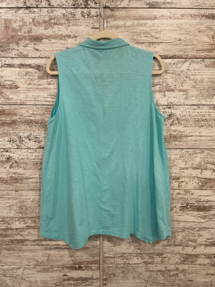 GREEN SLEEVELESS TUNIC $69