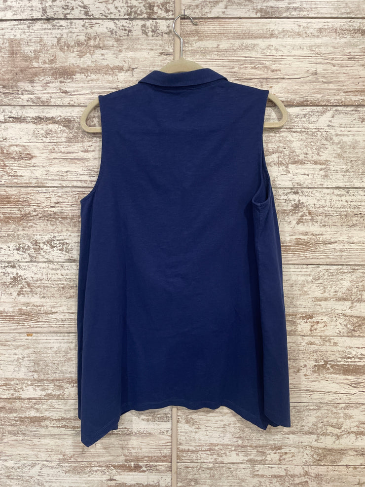 NAVY SLEEVELESS TUNIC $69