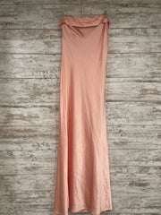 PEACH LONG EVENING GOWN
