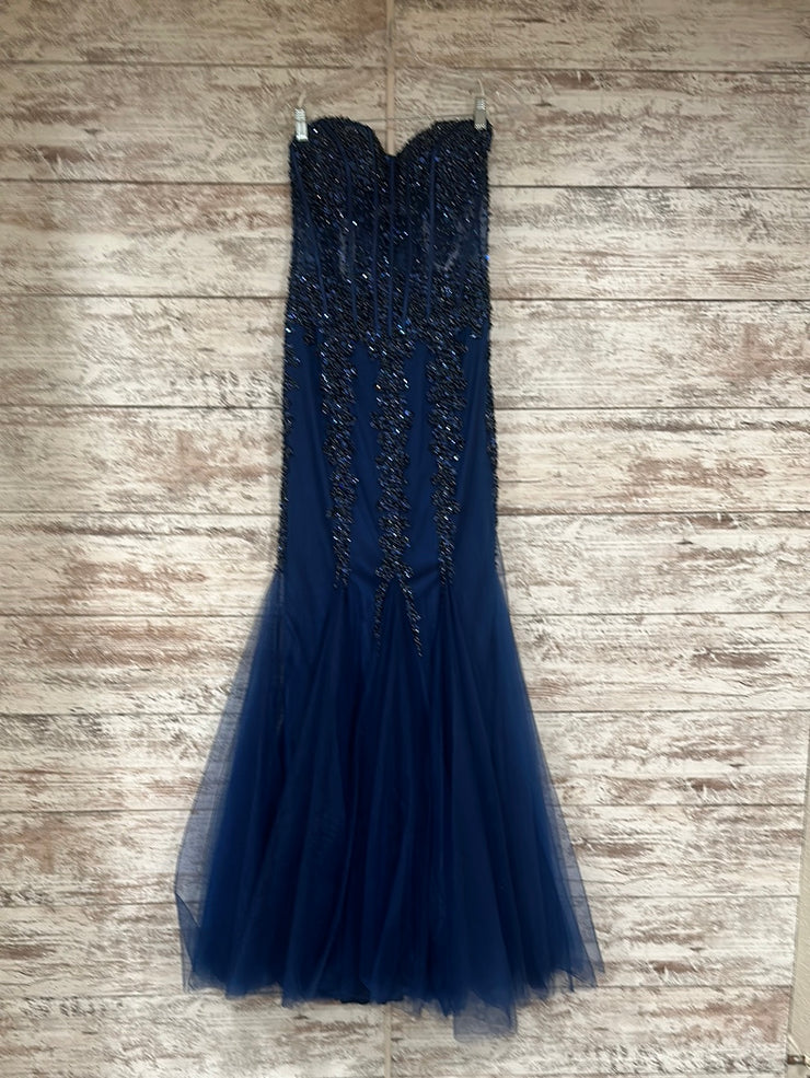 NAVY MERMAID GOWN