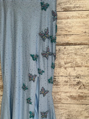 BLUE/BUTTERFLY SPARKLY LONG
