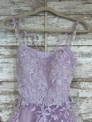 LAVENDER/FLORAL A LINE GOW-NEW