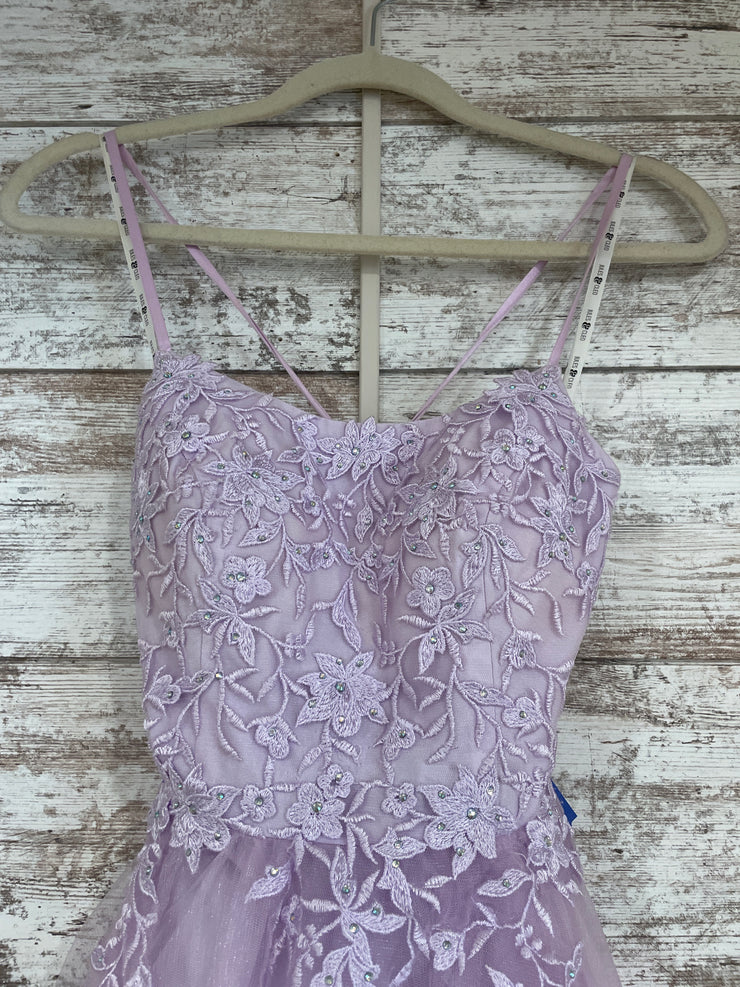LAVENDER/FLORAL A LINE GOW-NEW