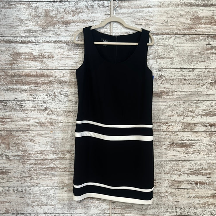 BLACK/WHITE MIDI DRESS