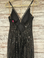 BLACK SEQUIN TIERED MERMAID