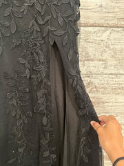 BLACK/FLORAL LONG DRESS (NEW)