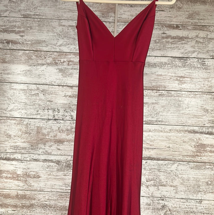 RED LONG EVENING GOWN
