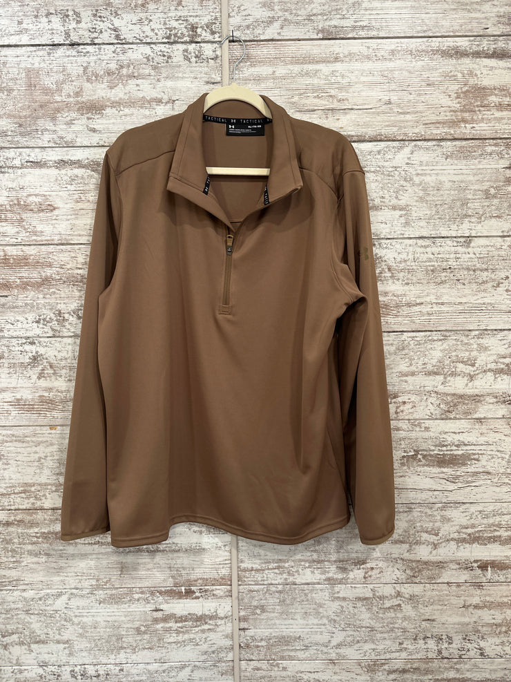 TAN 1/4 ZIP TOP