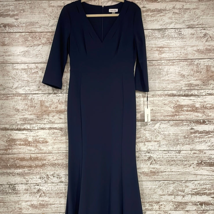 NAVY LONG EVENING GOWN (NEW)
