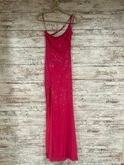 PINK FULL SEQUIN LONG DRESS