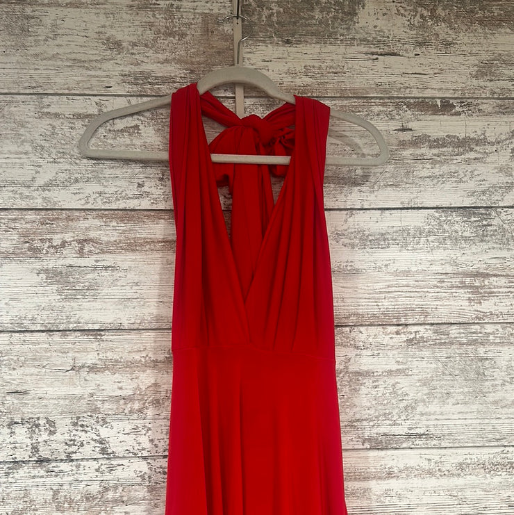 RED LONG EVENING GOWN