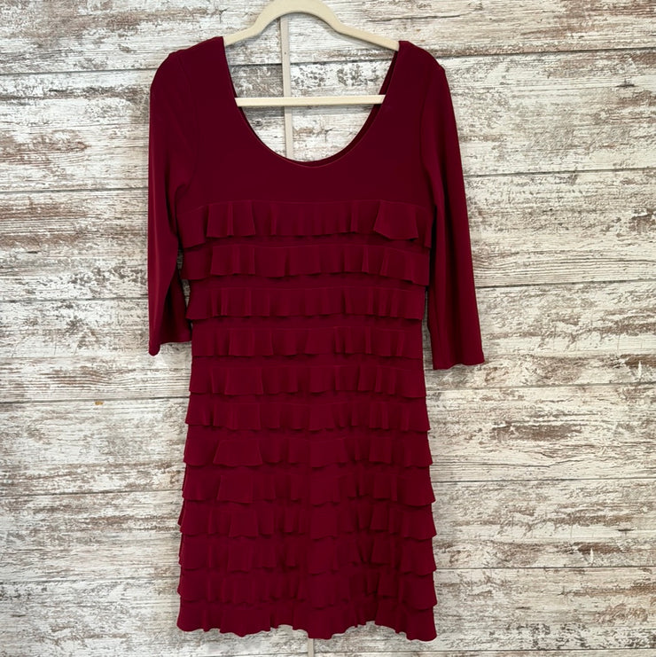 BURGUNDY SHORT DRESS $280