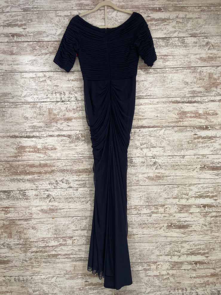NAVY LONG EVENING GOWN