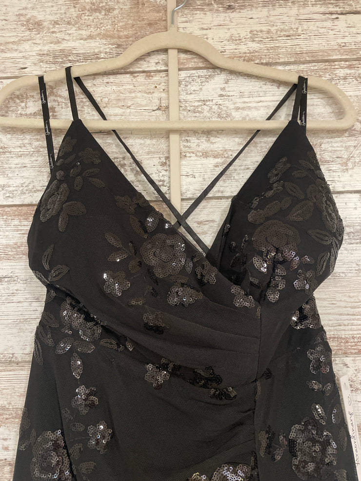 BLACK SPARKLY LONG DRESS (NEW)
