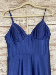 ROYAL BLUE SPARKLY LONG DRESS