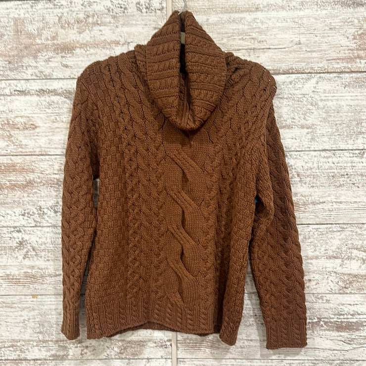 BROWN 100% MERINO WOOL SWEATER