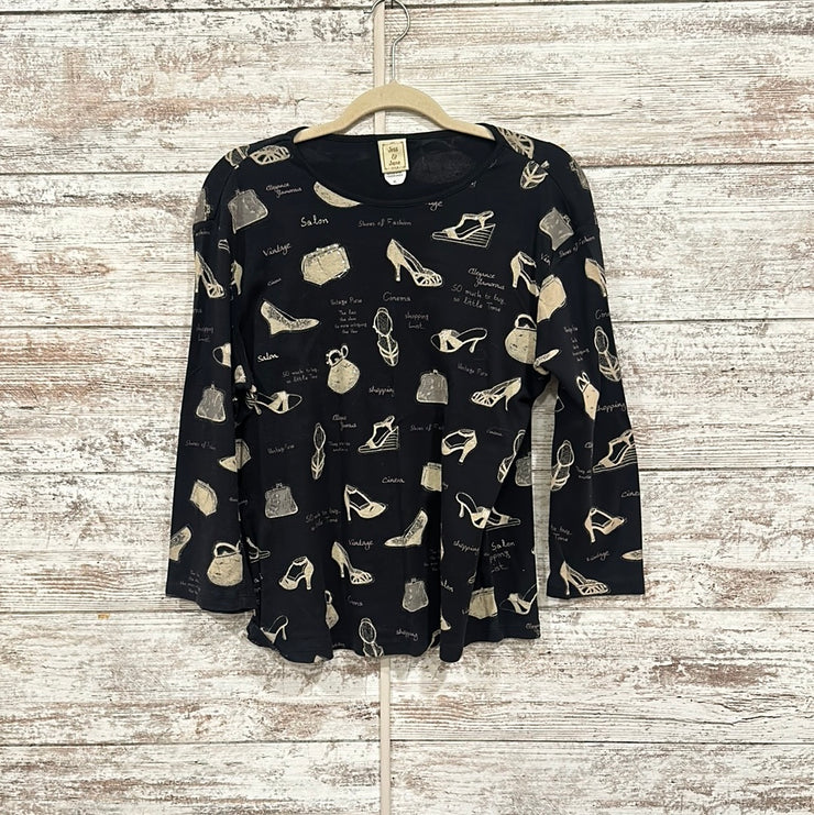 BLACK LONG SLEEVE TOP
