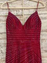 RED HOT STONE LONG EVENNG GOWN