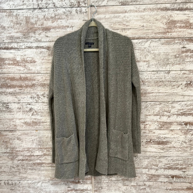 GRAY OPEN CARDIGAN/SWEATER