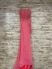 PINK/FLORAL LONG DRESS (NEW)