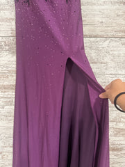 PURPLE SPARKLY LONG DRESS -NEW