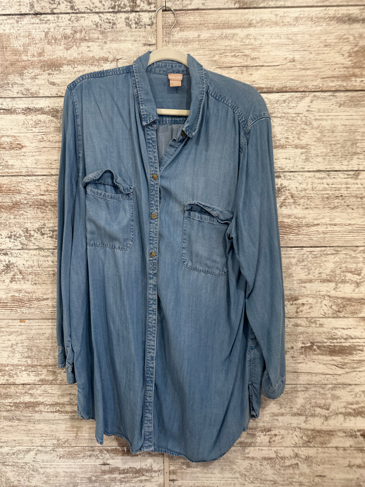 BLUE LIGHTWEIGHT DENIM SHIRT