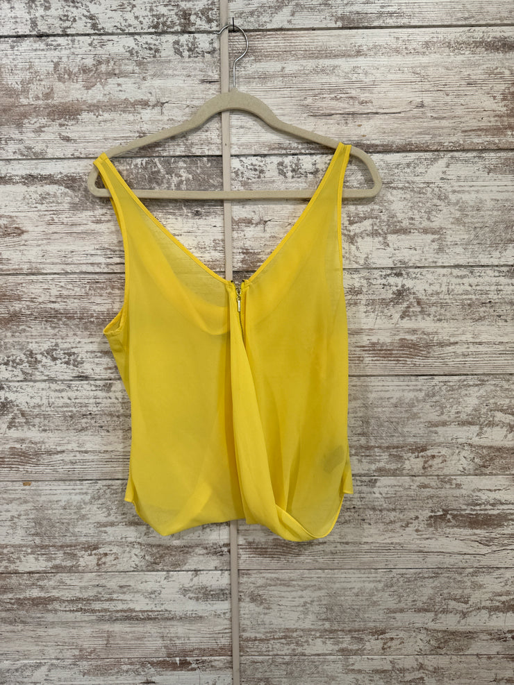 YELLOW SLEEVELESS TOP