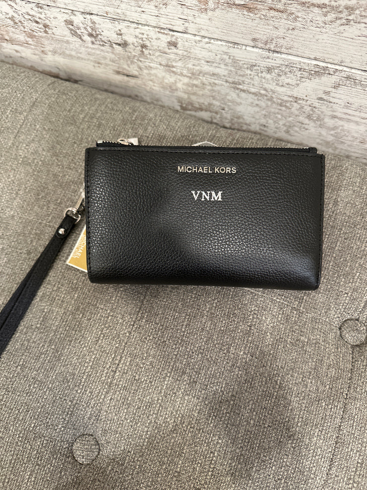 BLACK LEATHER WRISTLET-NEW$280