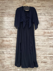 NAVY 2 PC. LONG DRESS SET
