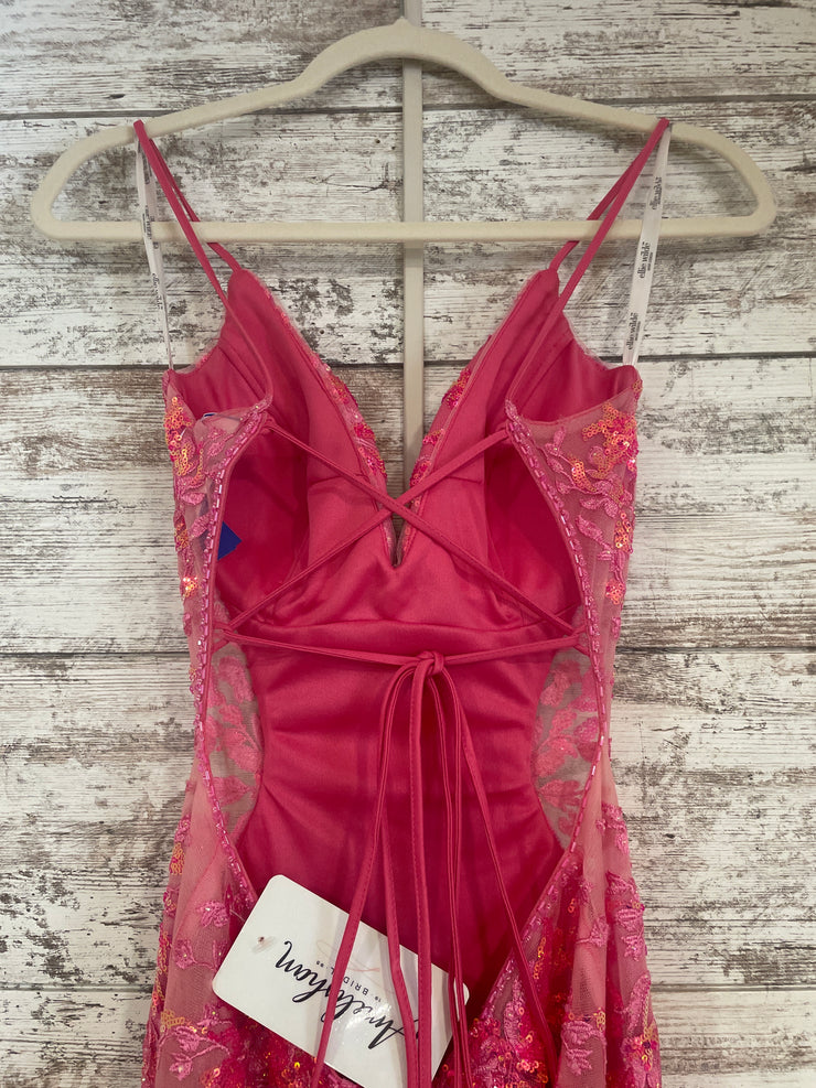 PINK SPARKLY MERMAID GOWN $615