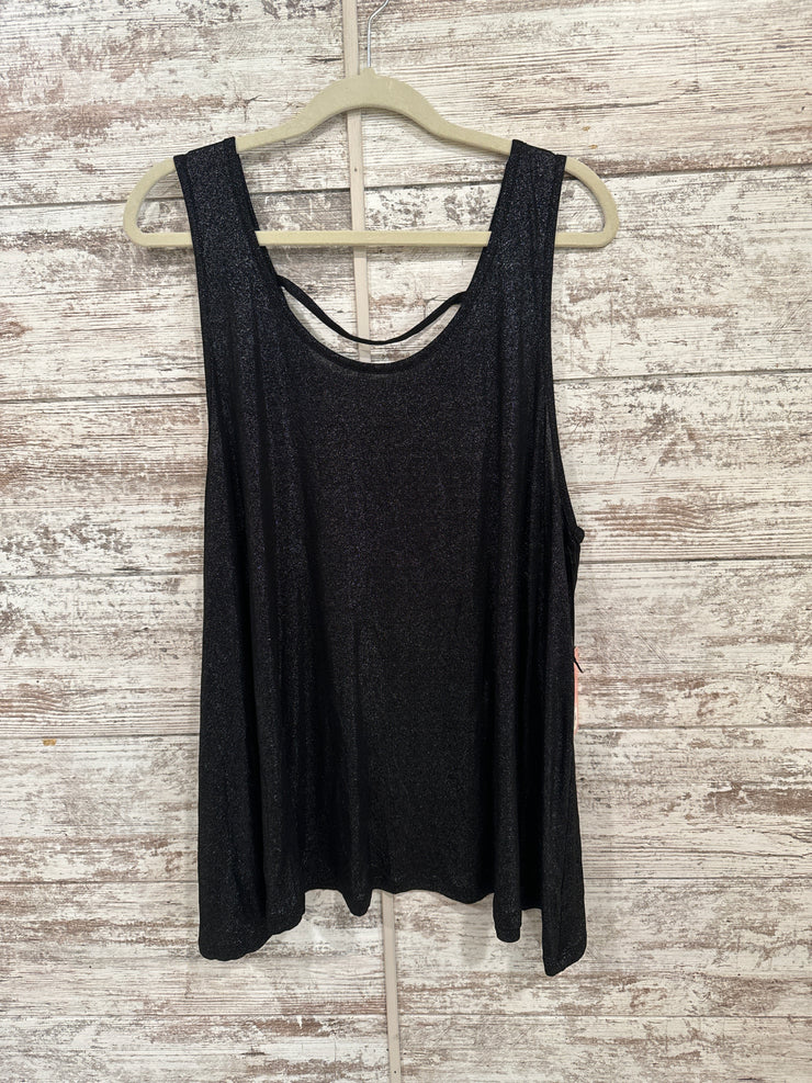 BLACK SPARKLY SLEEVELESS (NEW)