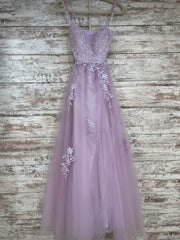 LAVENDER/FLORAL A LINE GOW-NEW