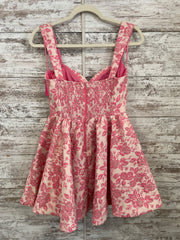 PINK FLORAL SHORT DRESS