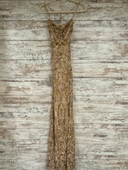 GOLD SPARKLY LONG DRESS (NEW)