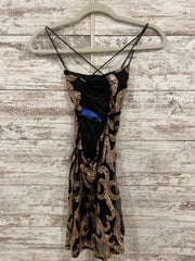 BLACK/GOLD SPARKLY SHORT DRESS