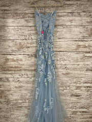 BLUE SPARKLY MERMAID GOWN -NEW