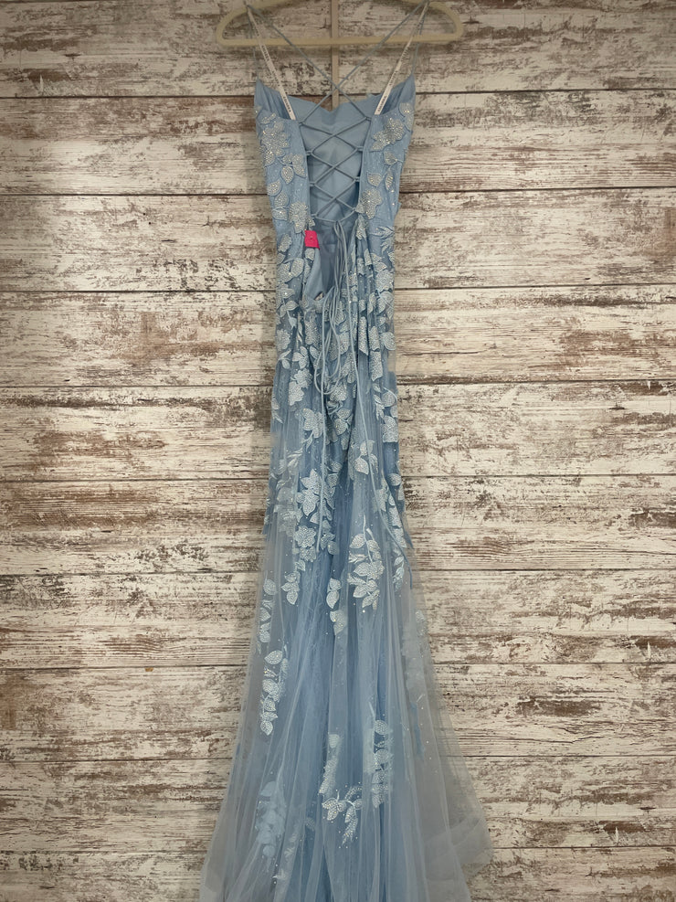 BLUE SPARKLY MERMAID GOWN -NEW