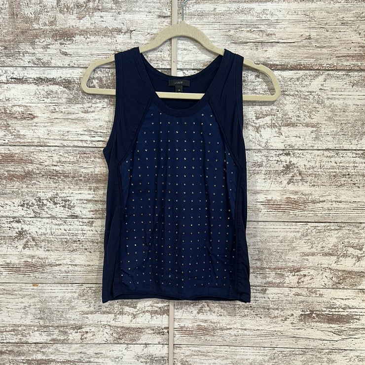 NAVY SLEEVELESS TOP