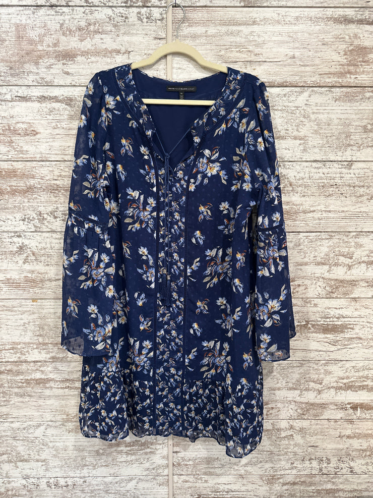 BLUE/FLORAL SHORT DRESS