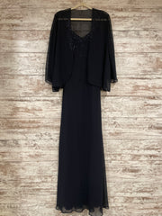 NAVY 2 PC. LONG DRESS SET