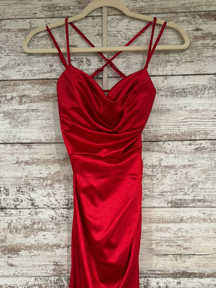 RED LONG EVENING GOWN (NEW)