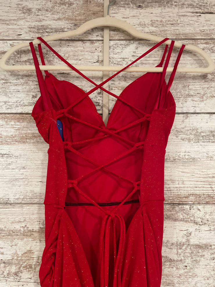 RED SPARKLY LONG DRESS (NEW)
