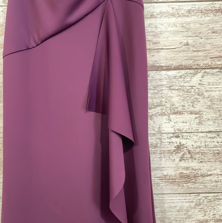 PURPLE LONG EVENING GOWN