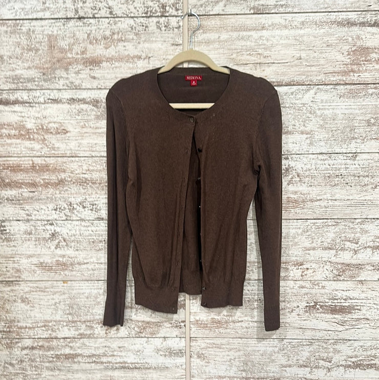 BROWN BUTTON UP CARDIGAN