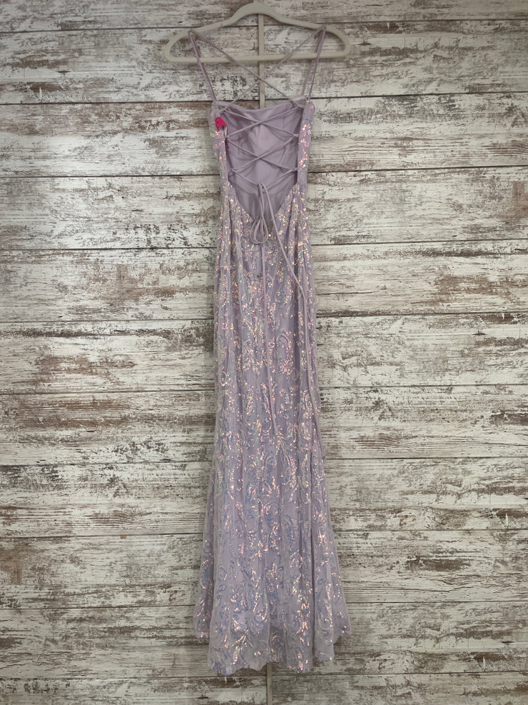 LAVENDER SPARKLY LONG DRESS