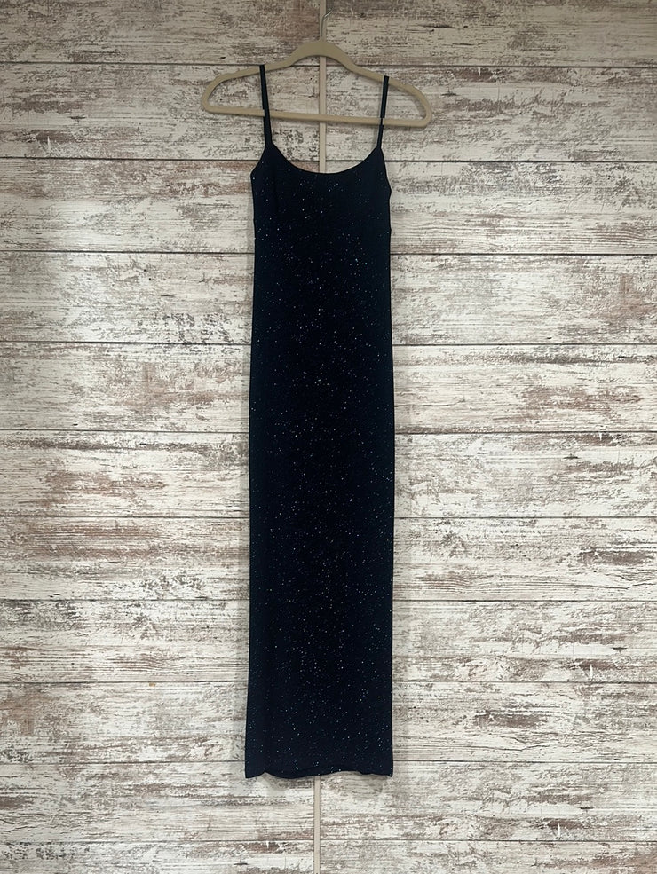 NAVY SPARKLY LONG DRESS