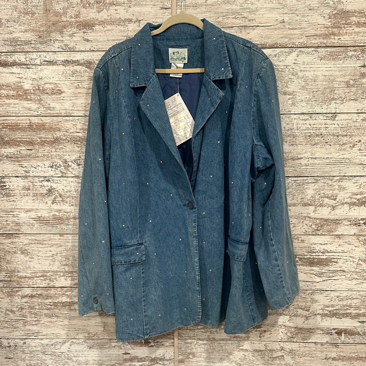 BLUE DENIM JACKET (NEW) $69