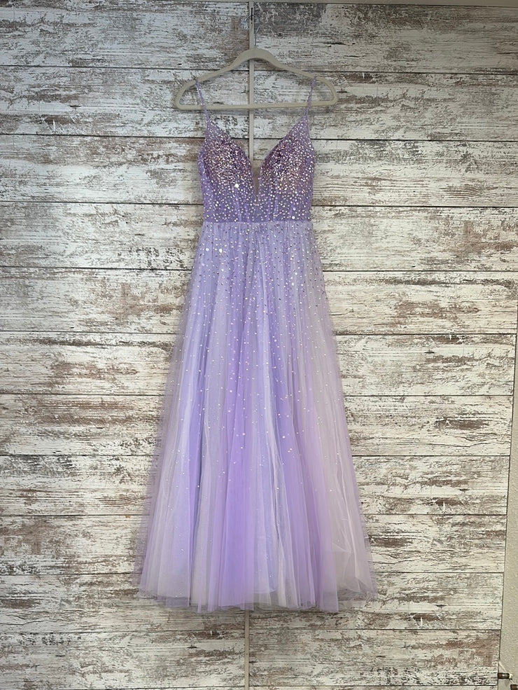 LAVENDER A LINE GOWN